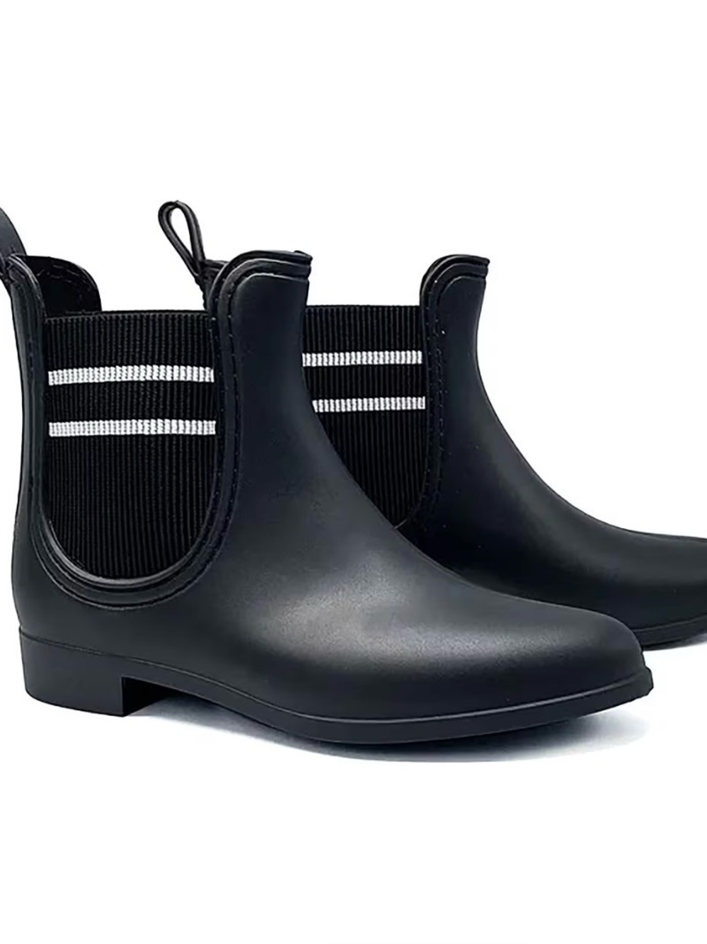 😍NEW😍 Henry Ferrera Women’s Black Clarity Stripe Ankle Boot  Size 8